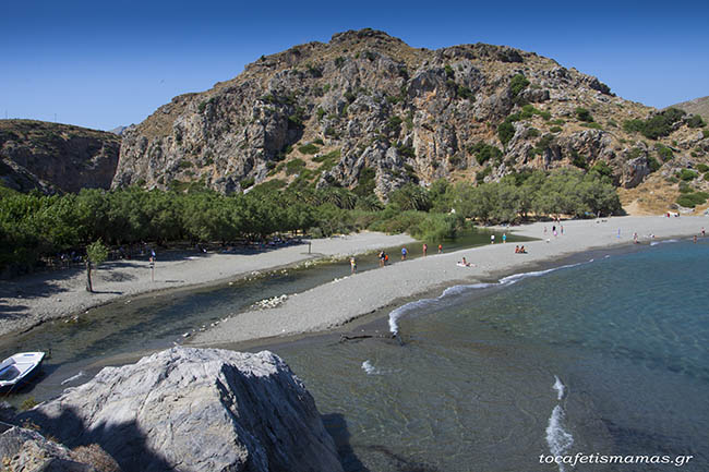 Η Παραλία Πρέβελη στην Κρήτη.