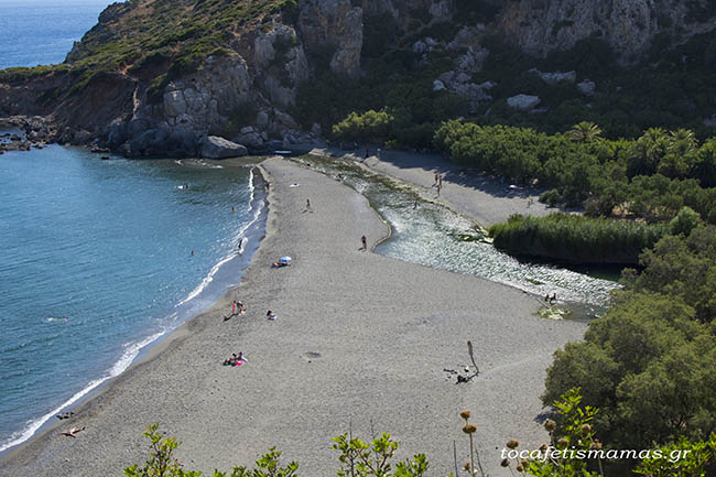 Η Παραλία Πρέβελη στην Κρήτη.