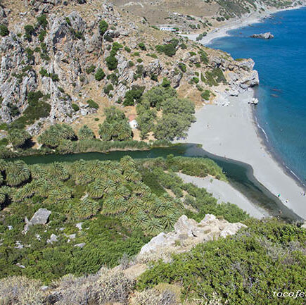 Η Παραλία Πρέβελη στην Κρήτη.