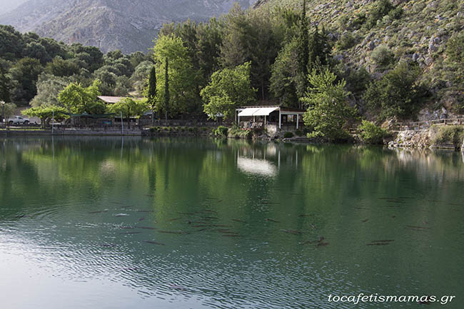 Η λίμνη Ζαρού στο Ηράκλειο.