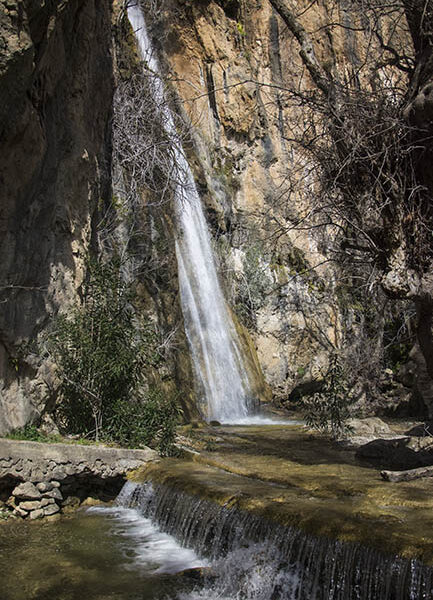 Ο καταρράκτης του Μυλωνά στο Λασίθι.