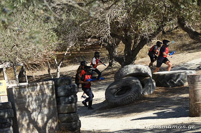 Πάρτι γενεθλίων με θέμα paintball.